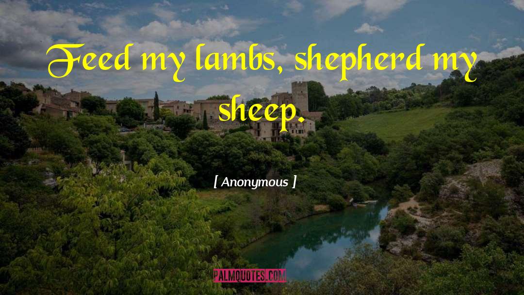 Lambs quotes by Anonymous