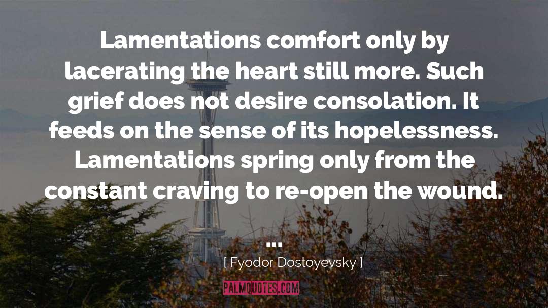 Lamentations quotes by Fyodor Dostoyevsky