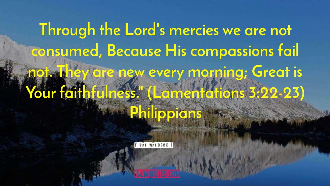 Lamentations quotes by Val Waldeck