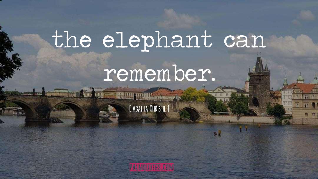 Lammie The Elephant quotes by Agatha Christie