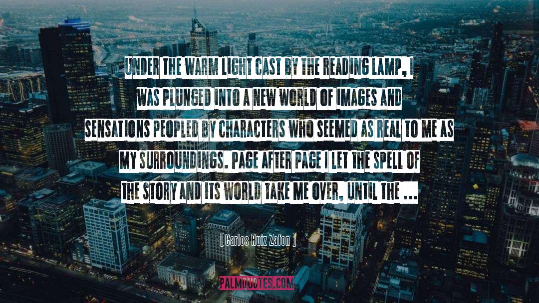 Lamp quotes by Carlos Ruiz Zafon