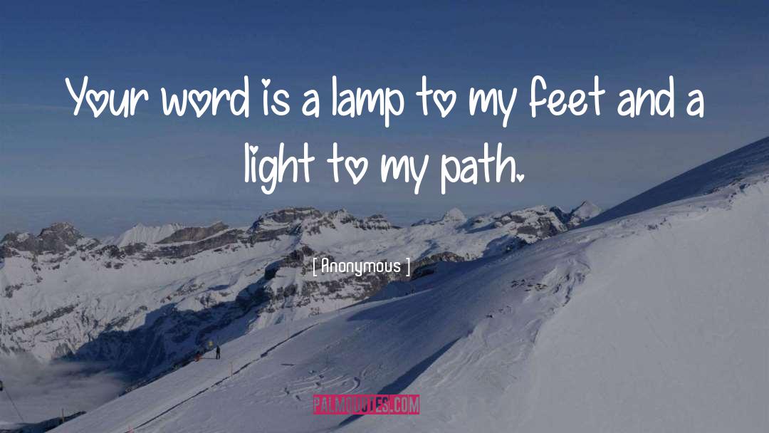 Lamp quotes by Anonymous