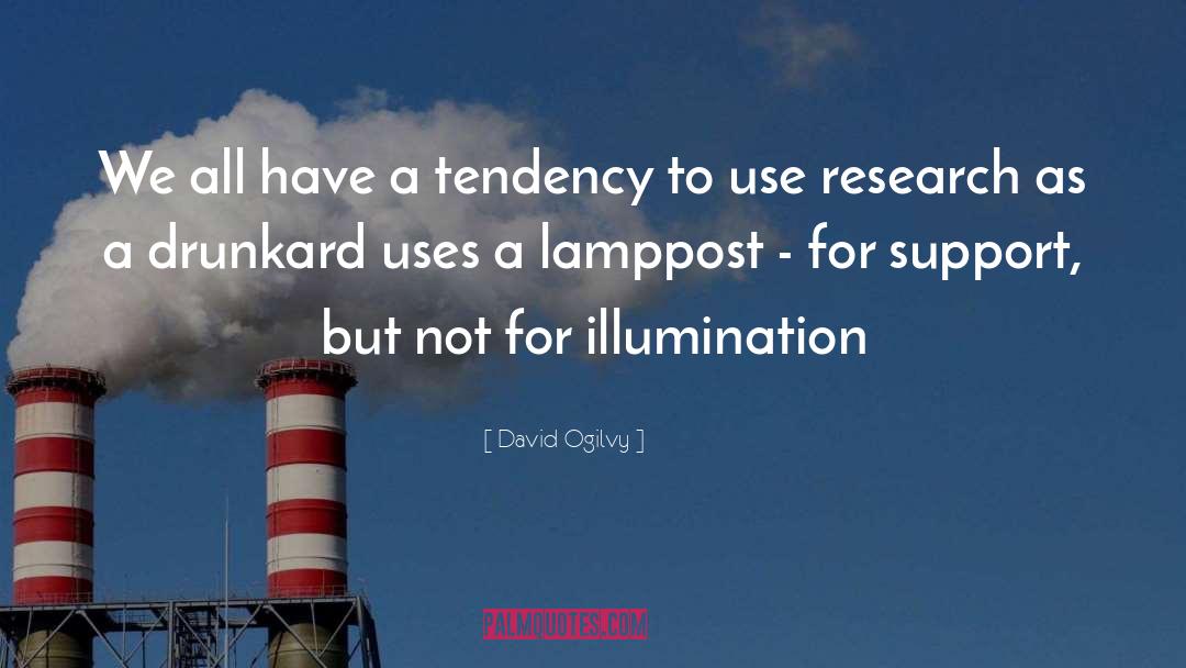 Lamppost quotes by David Ogilvy