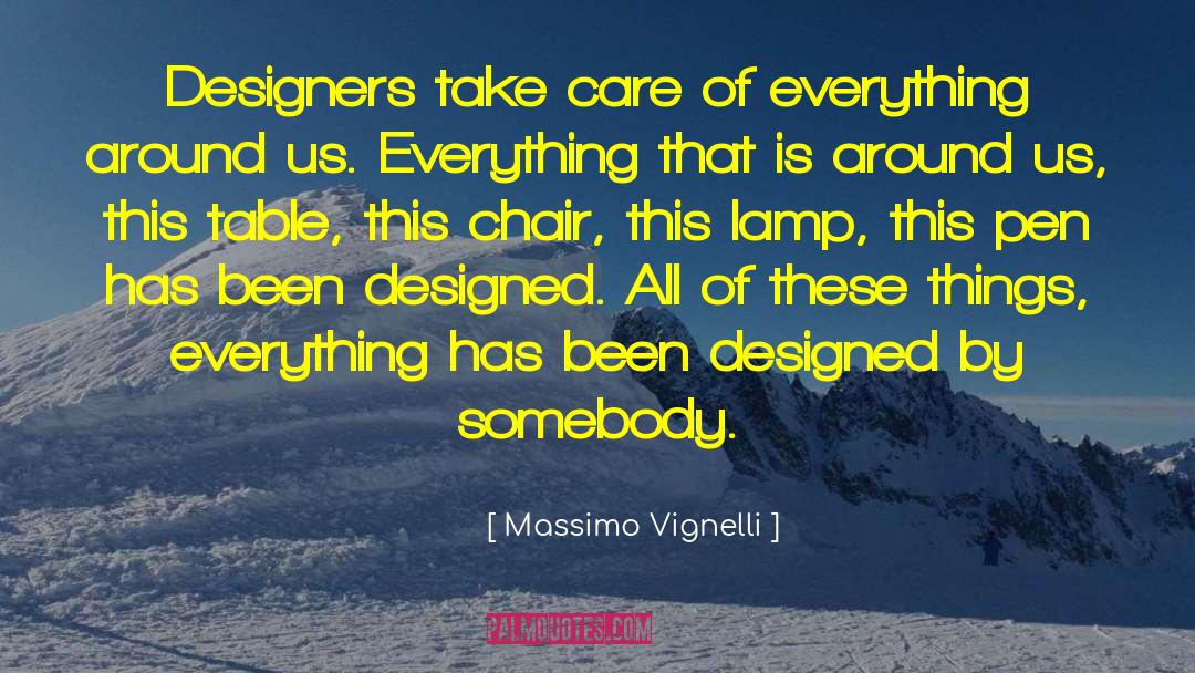 Lamps quotes by Massimo Vignelli