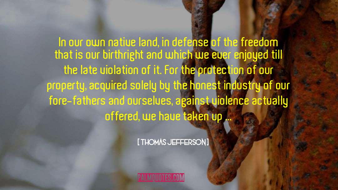 Land And Sky quotes by Thomas Jefferson