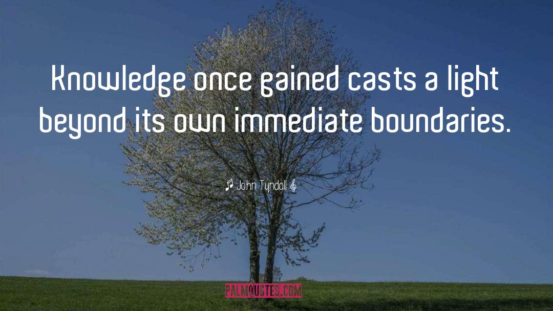 Land Boundaries quotes by John Tyndall