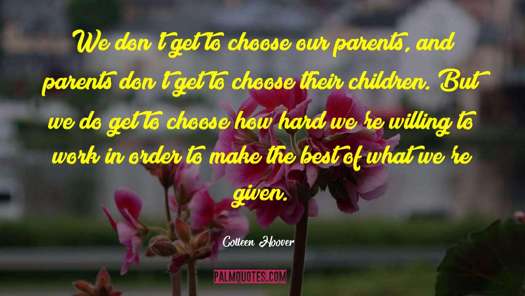 Land Children quotes by Colleen Hoover