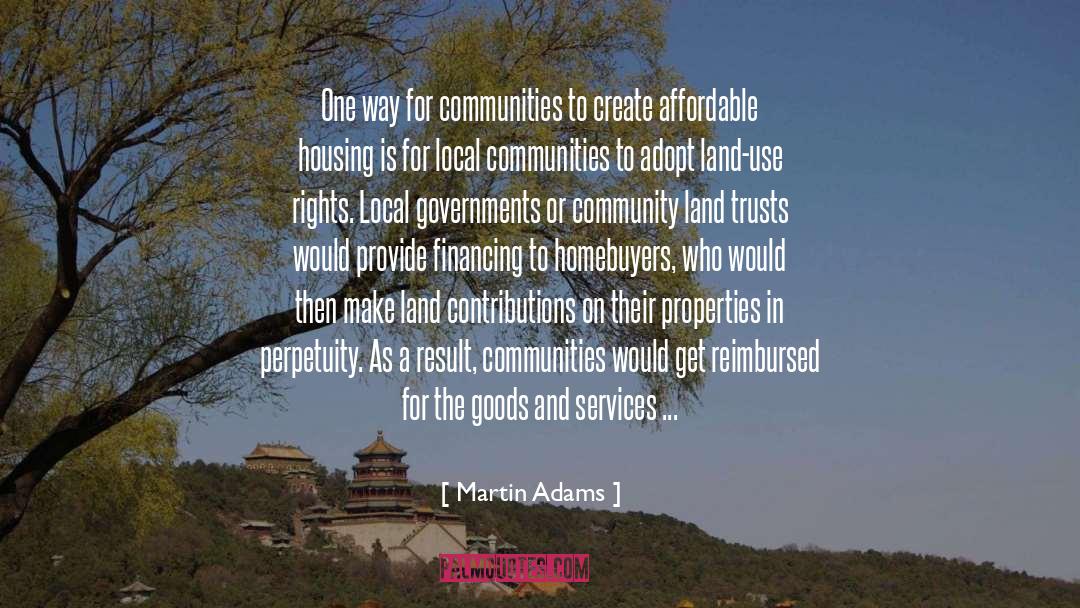Land Use And Supplement quotes by Martin Adams