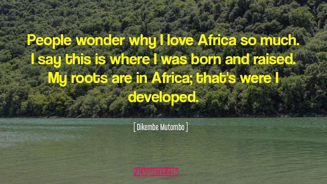 Land Where I Was Born quotes by Dikembe Mutombo