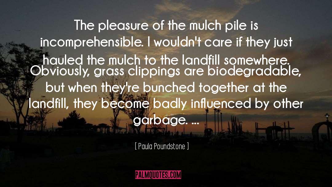 Landfill quotes by Paula Poundstone