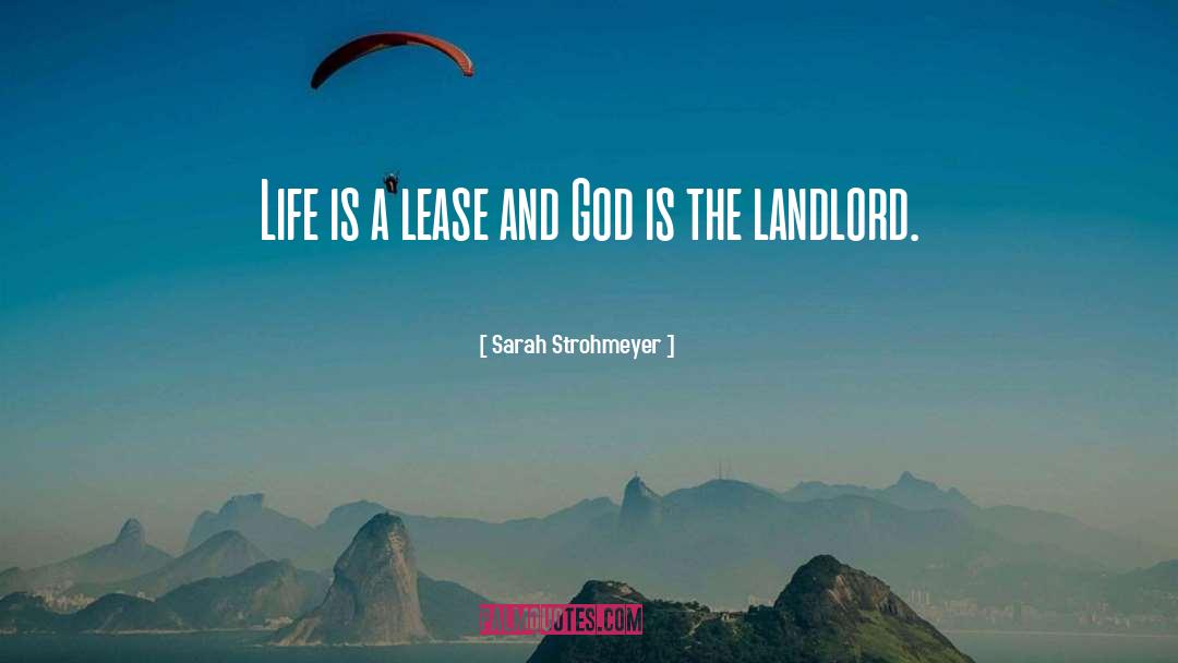 Landlord quotes by Sarah Strohmeyer