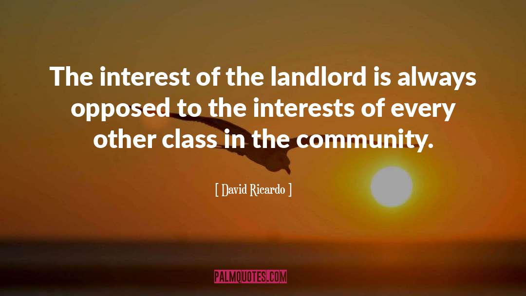 Landlord quotes by David Ricardo