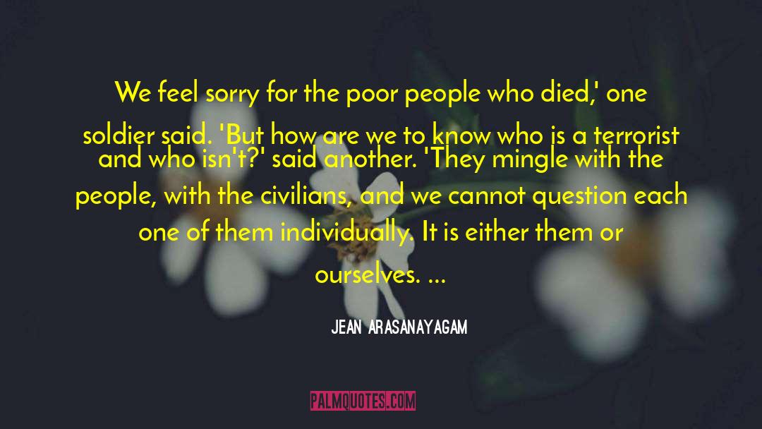 Landmines quotes by Jean Arasanayagam