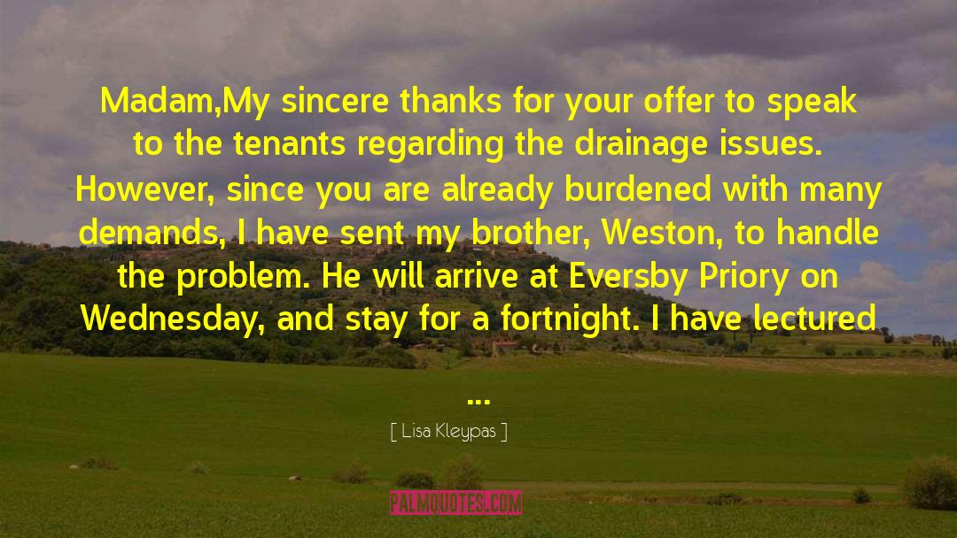 Landon S Letter quotes by Lisa Kleypas