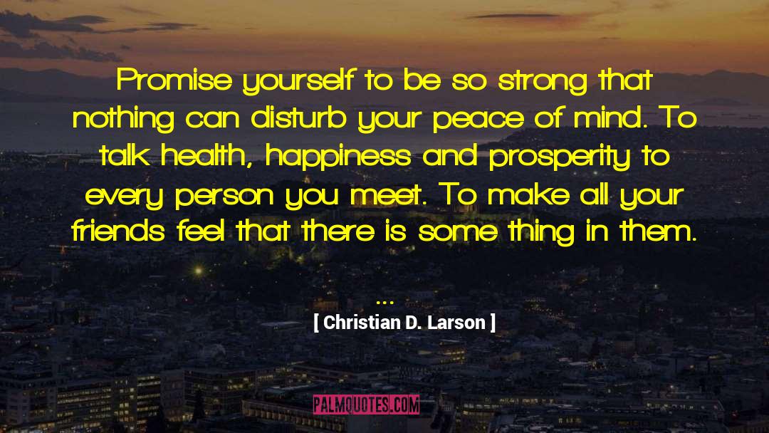 Landons Health quotes by Christian D. Larson