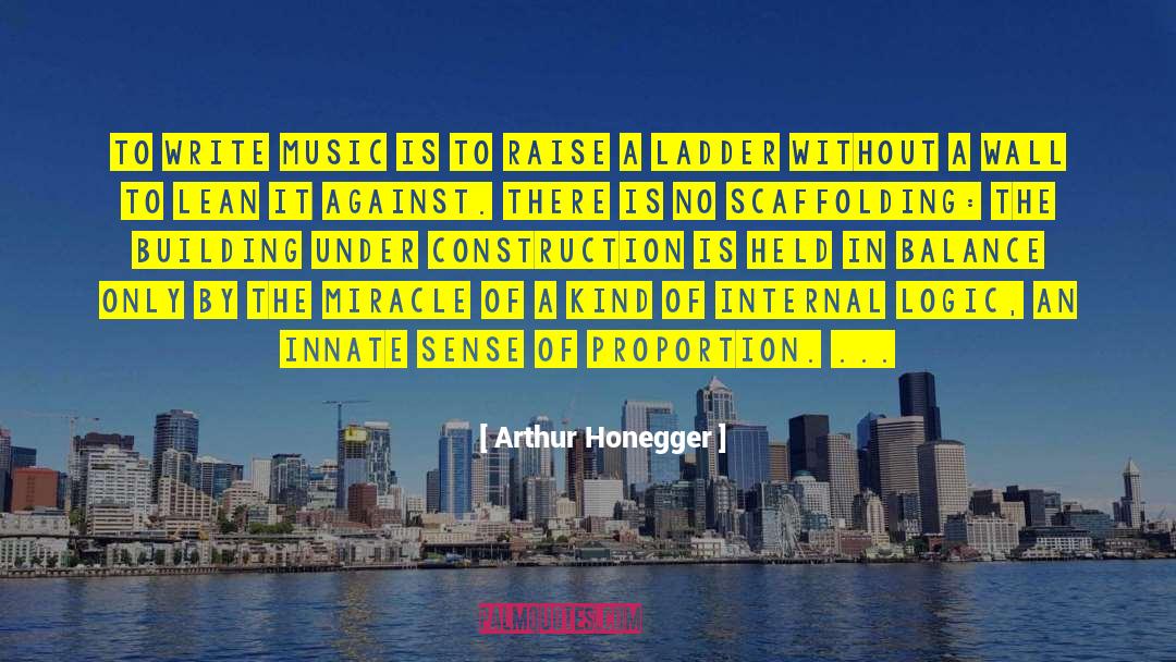 Landron Construction quotes by Arthur Honegger