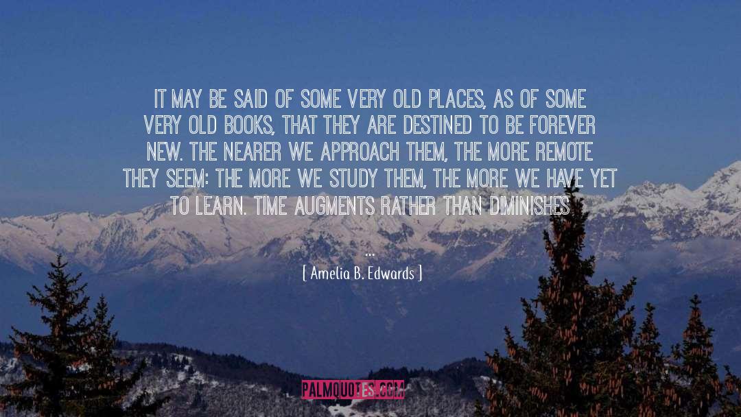 Lands quotes by Amelia B. Edwards