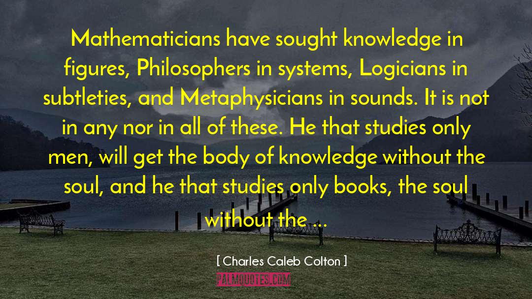 Landscape Mathematician quotes by Charles Caleb Colton