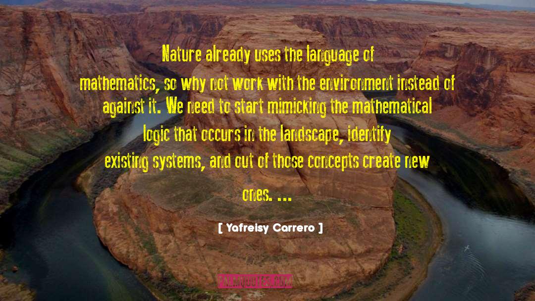 Landscape Mathematician quotes by Yafreisy Carrero