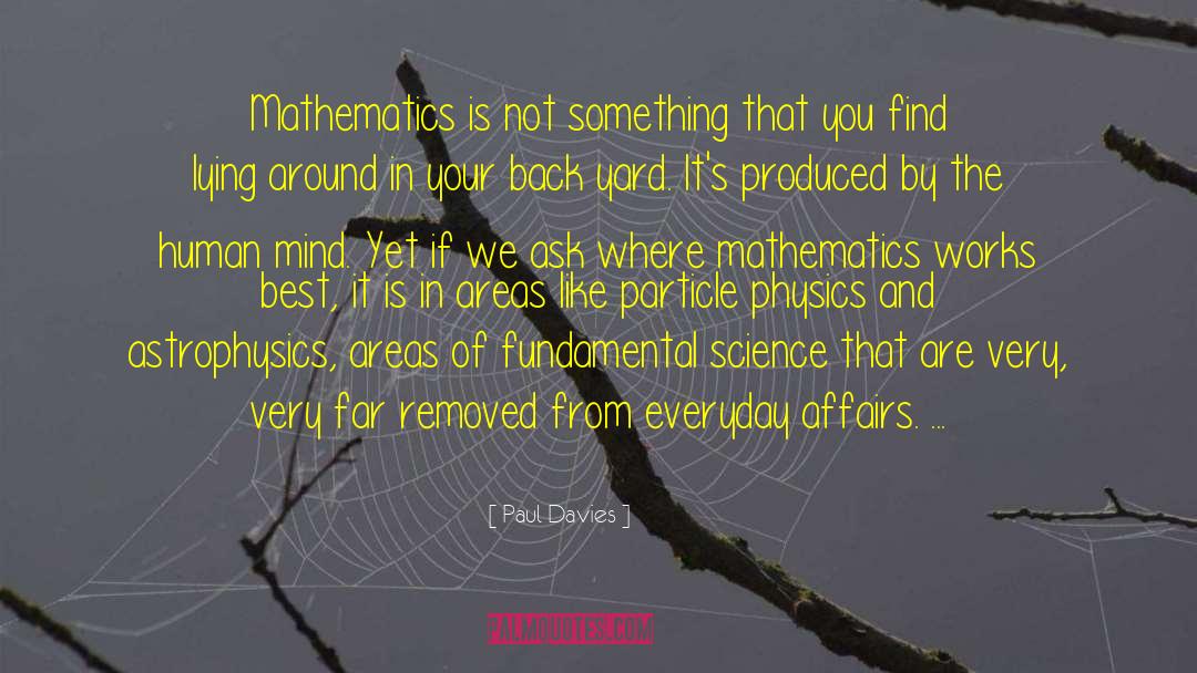 Landscape Mathematics quotes by Paul Davies
