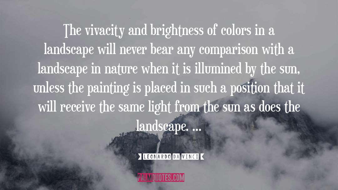 Landscape Painting quotes by Leonardo Da Vinci
