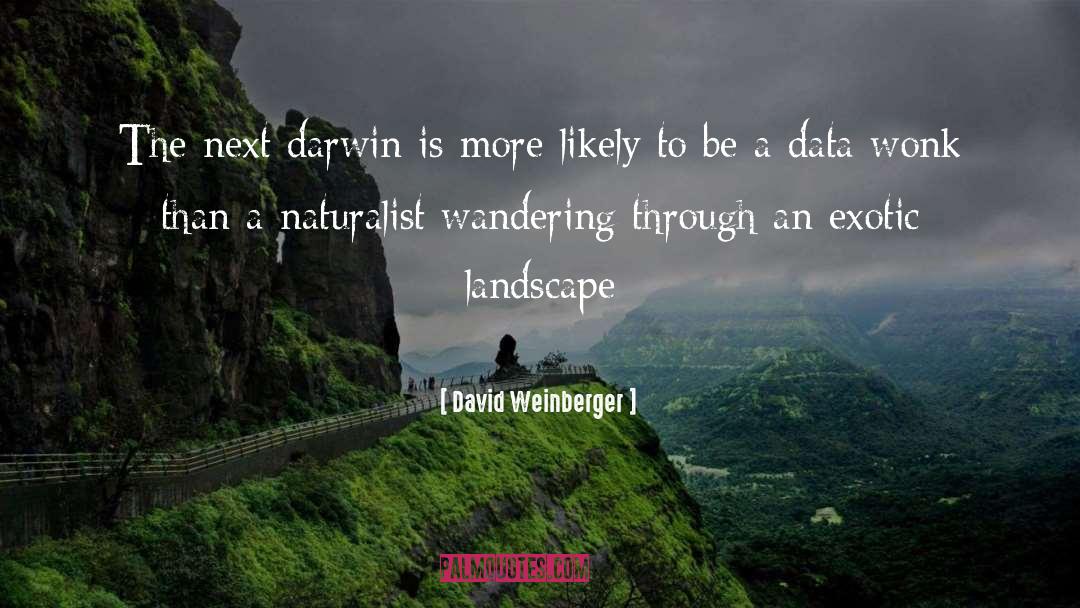 Landscape Planning quotes by David Weinberger