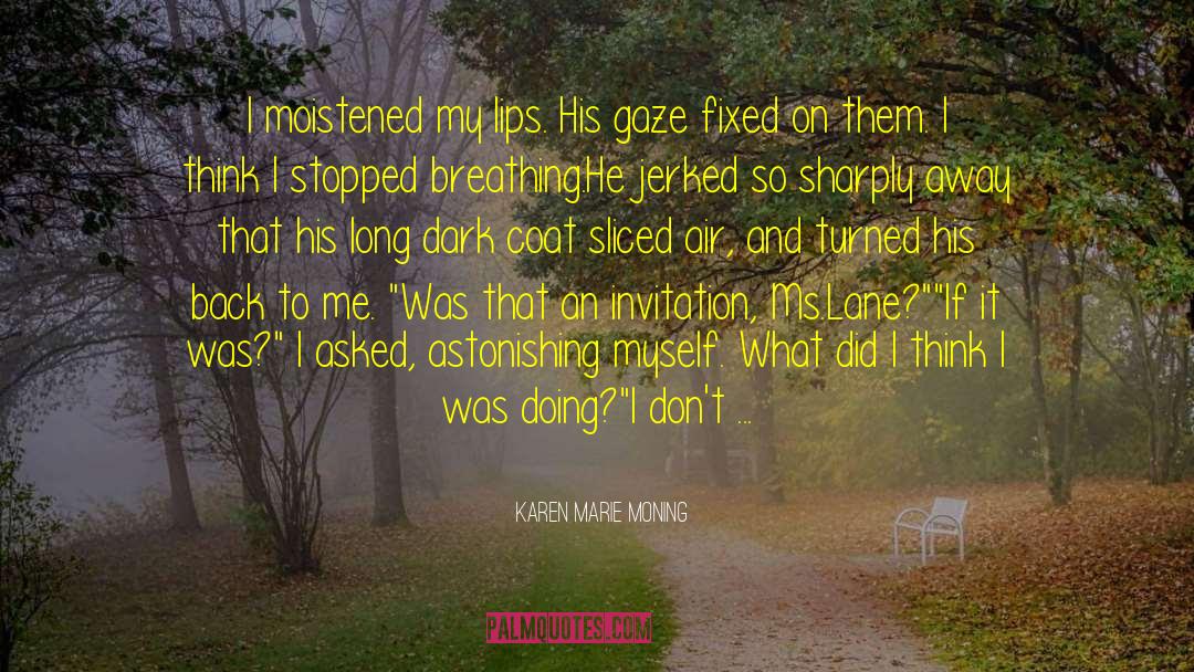 Lanes quotes by Karen Marie Moning