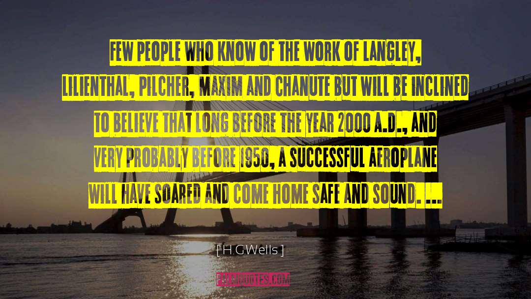 Langley quotes by H.G.Wells