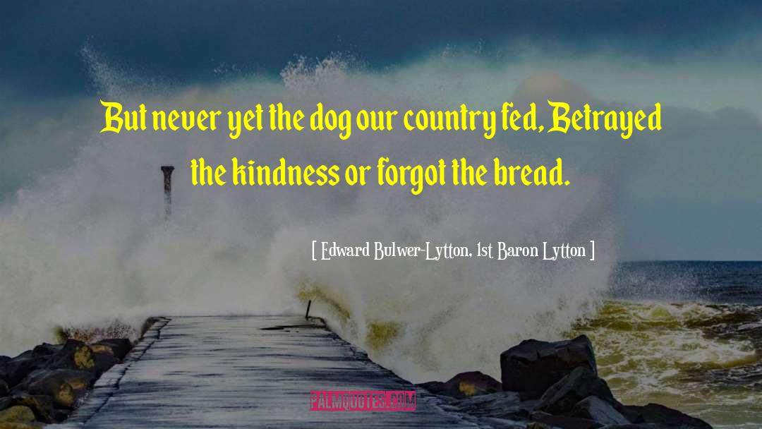 Langlinais Bread quotes by Edward Bulwer-Lytton, 1st Baron Lytton