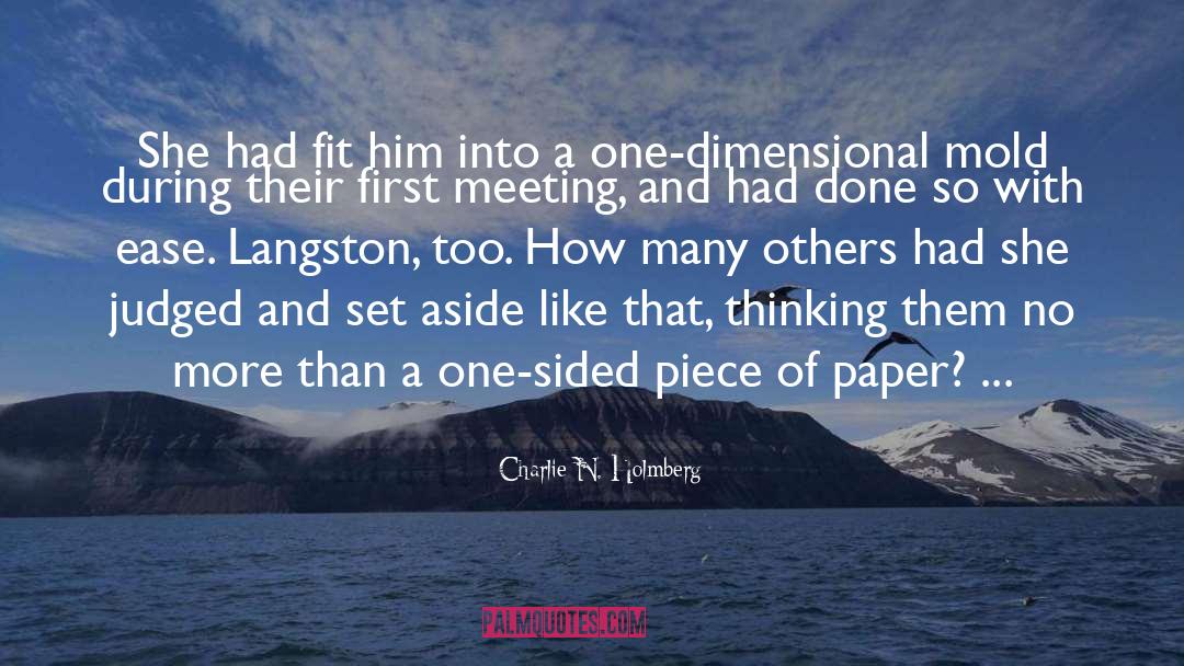 Langston quotes by Charlie N. Holmberg