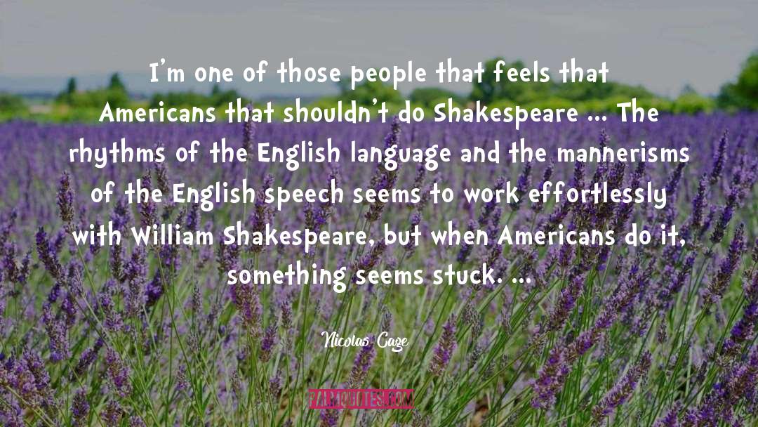 Language Arts quotes by Nicolas Cage