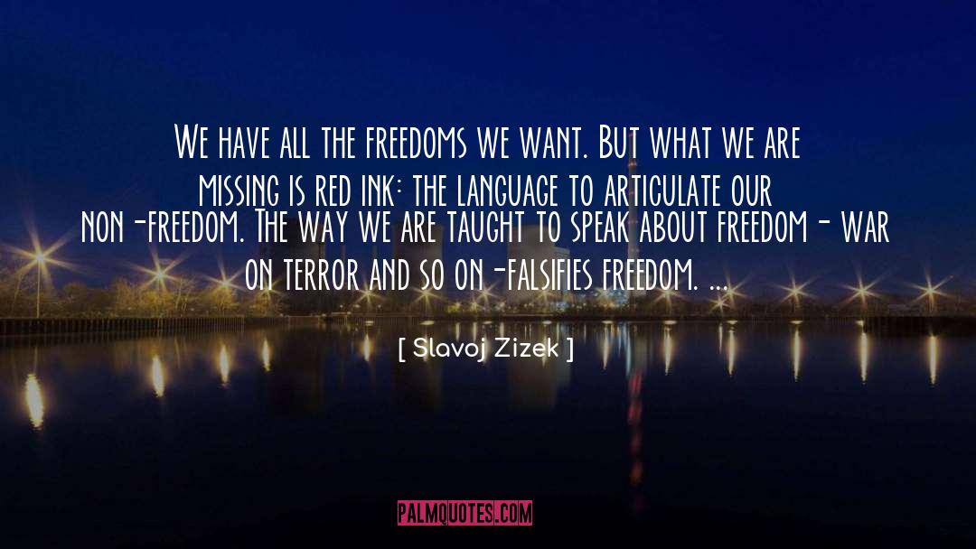 Language Barrier quotes by Slavoj Zizek