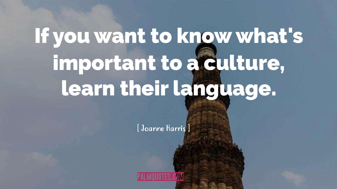 Language Culture quotes by Joanne Harris