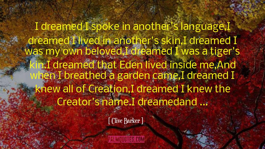 Language Development quotes by Clive Barker