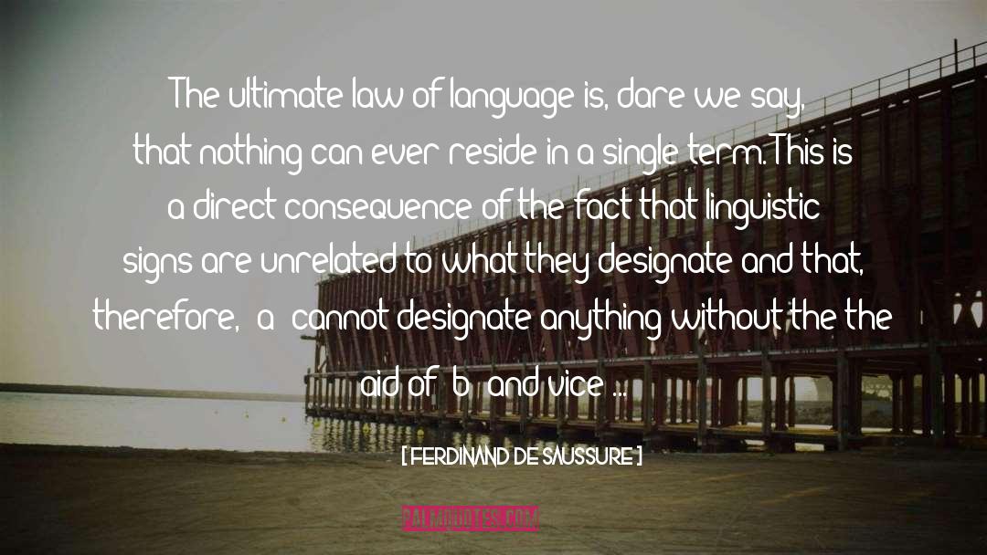 Language Education quotes by Ferdinand De Saussure