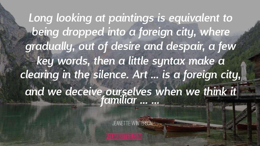 Language Of Art quotes by Jeanette Winterson