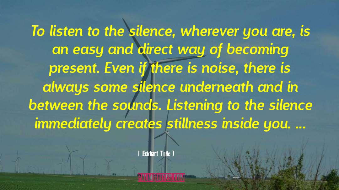 Language Of Silence quotes by Eckhart Tolle
