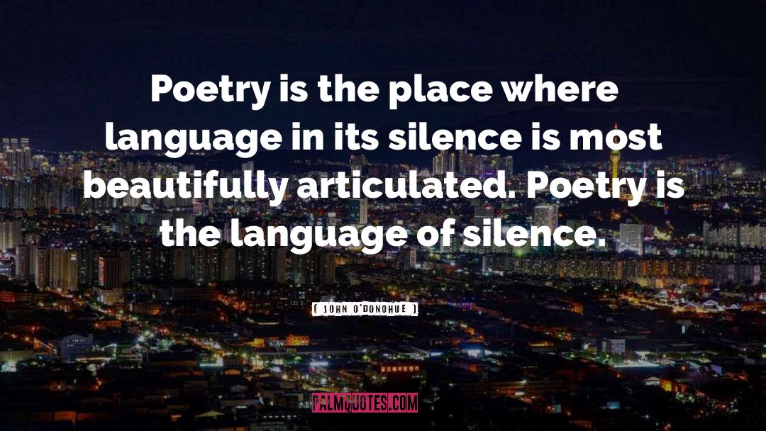 Language Of Silence quotes by John O'Donohue