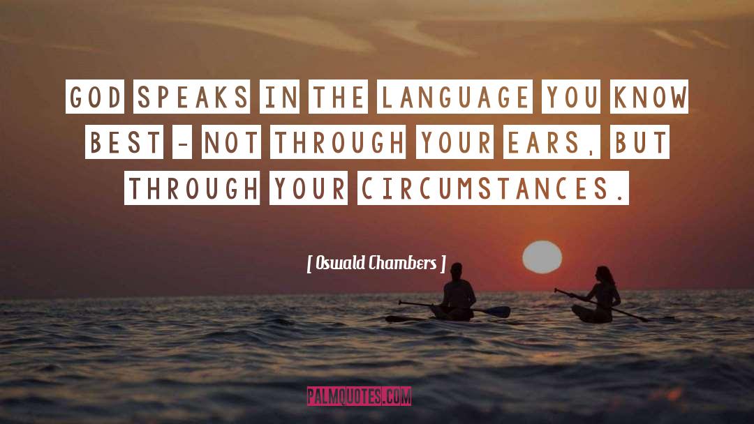 Language quotes by Oswald Chambers