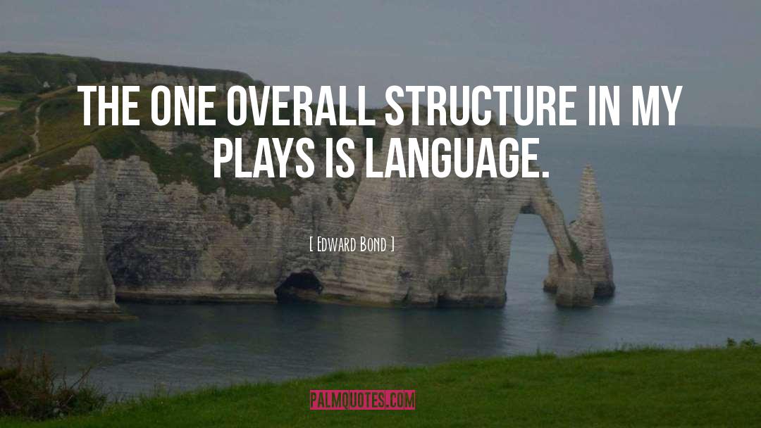 Language Structure quotes by Edward Bond