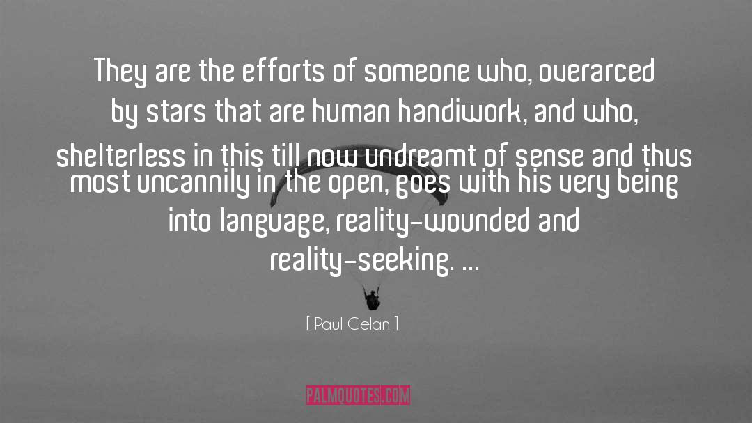 Language The quotes by Paul Celan