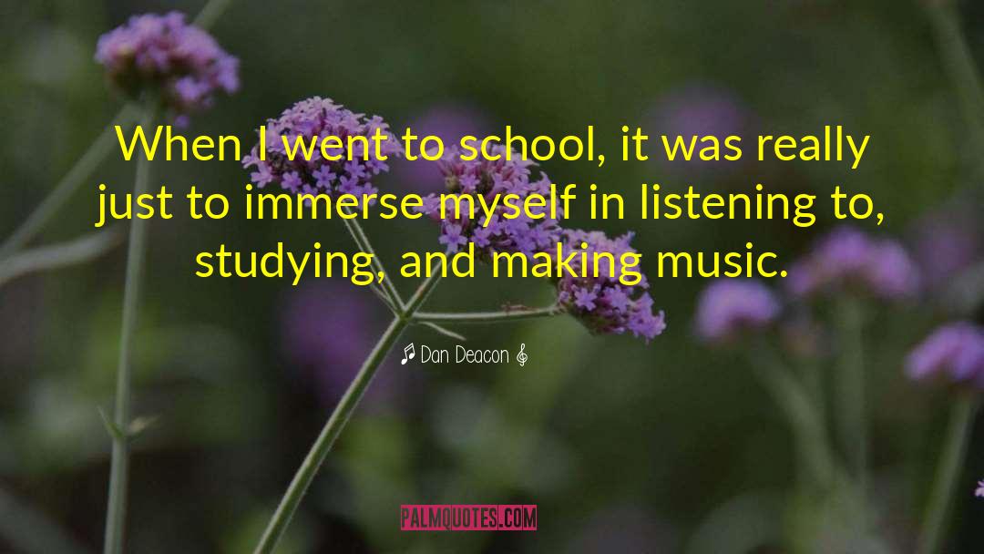 Lanier School quotes by Dan Deacon