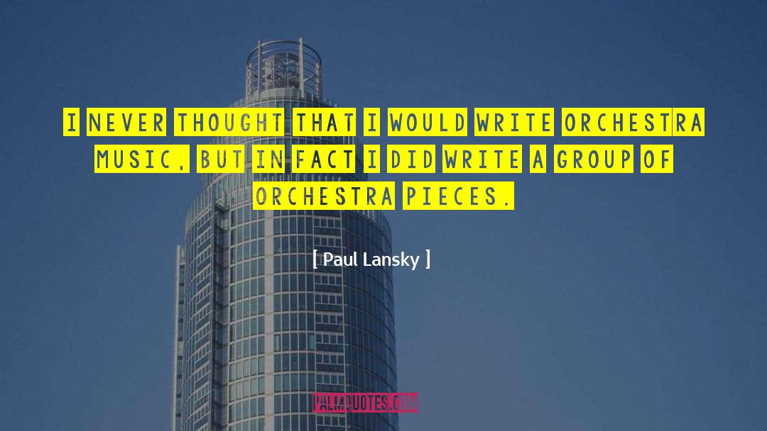 Lansky quotes by Paul Lansky