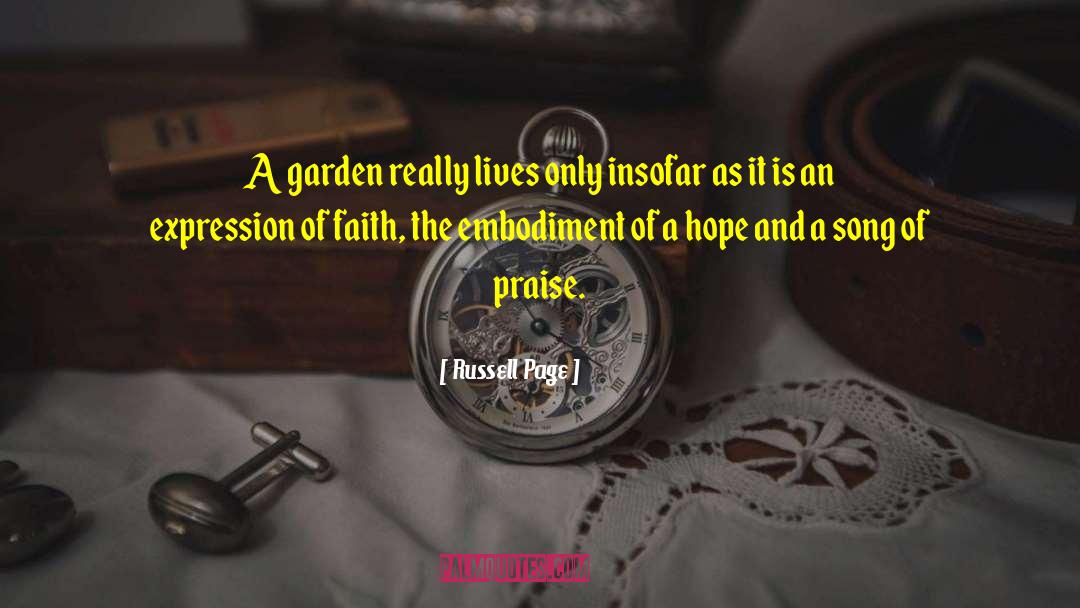 Lantern Of Hope quotes by Russell Page