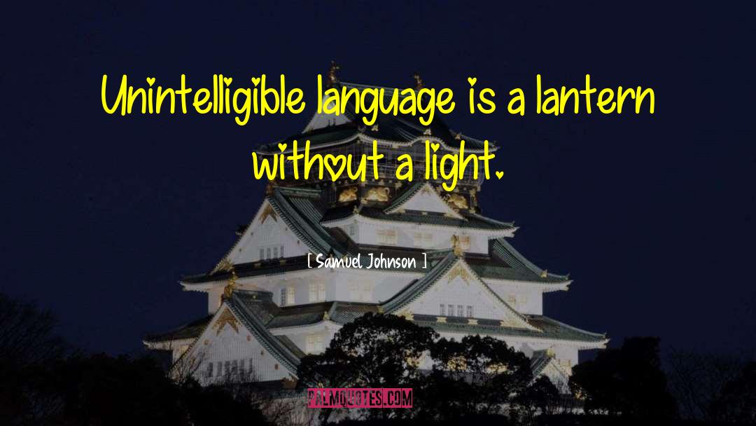 Lanterns quotes by Samuel Johnson