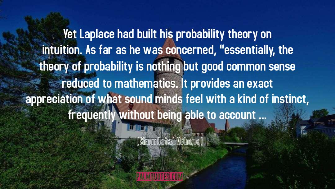 Laplace quotes by Sharon Bertsch McGrayne