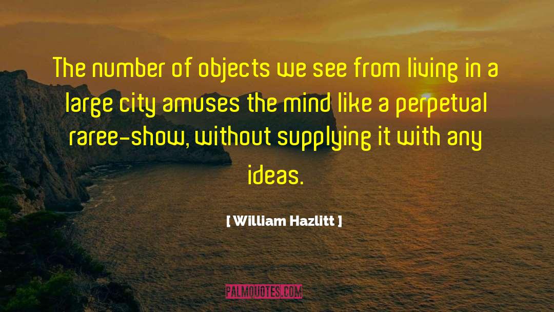 Large Cities quotes by William Hazlitt