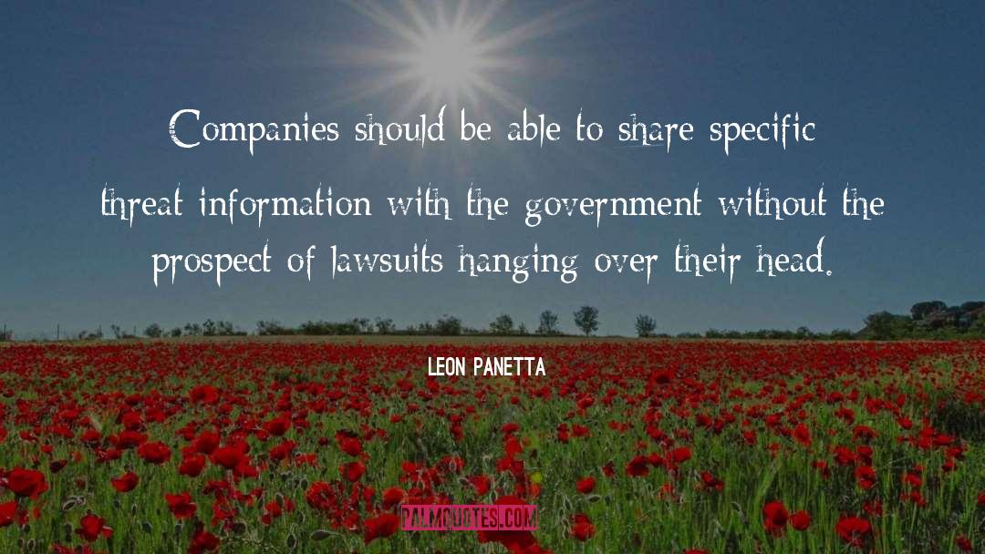 Large Companies quotes by Leon Panetta