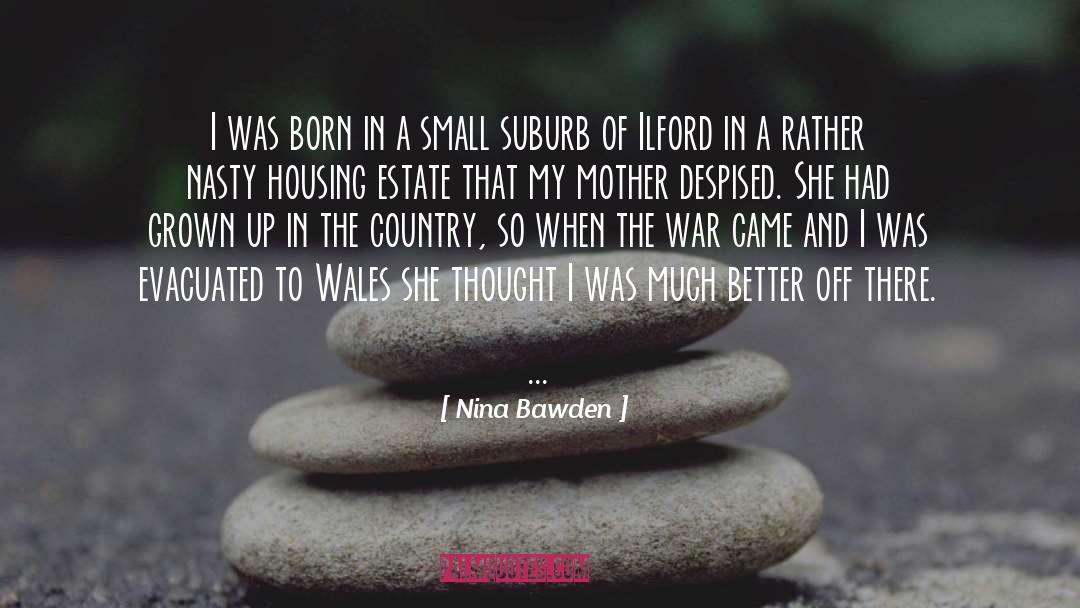 Large Vs Small In War quotes by Nina Bawden