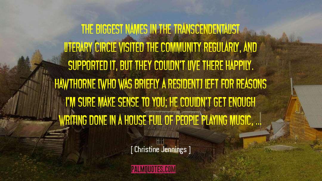 Larter Resident quotes by Christine Jennings